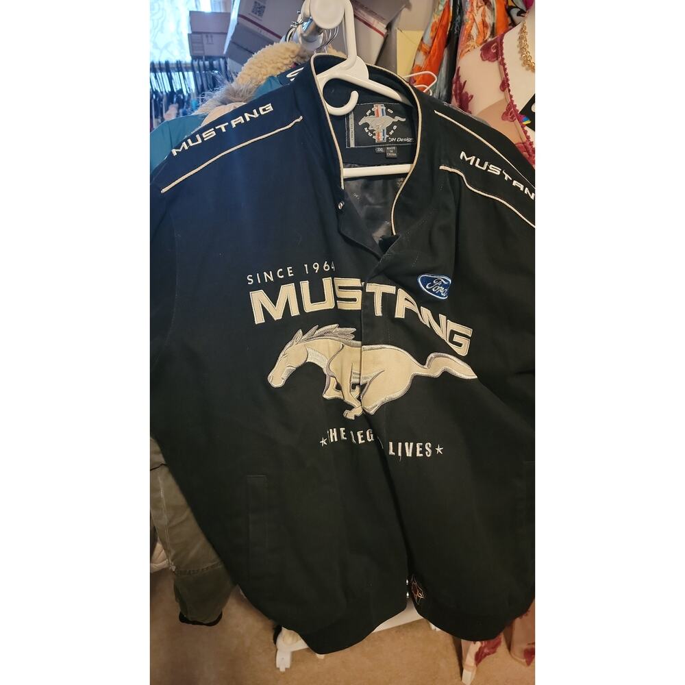 Vintage men's ford mustang racing jacket